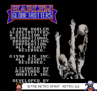 Game screenshot of Harlem Globetrotters