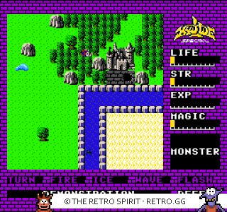 Game screenshot of Hydlide Special