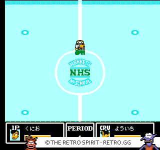 Game screenshot of Ike Ike! Nekketsu Hockey-bu: Subette Koronde Dairantou