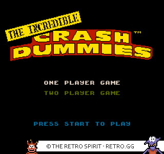 Game screenshot of The Incredible Crash Dummies