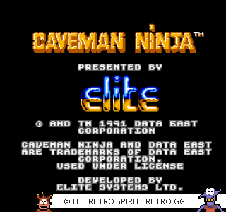 Game screenshot of Joe & Mac: Caveman Ninja