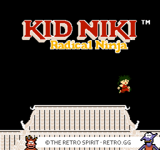 Game screenshot of Kid Niki: Radical Ninja