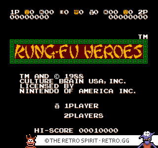 Game screenshot of Kung-Fu Heroes