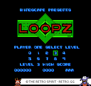 Game screenshot of Loopz