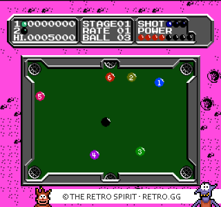 Game screenshot of Lunar Pool