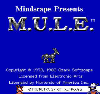 Game screenshot of M.U.L.E.