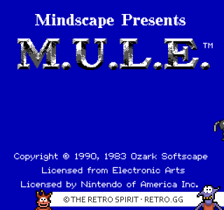 Game screenshot of M.U.L.E.