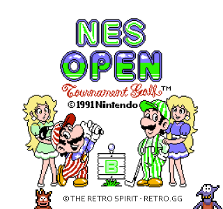 Game screenshot of NES Open Tournament Golf