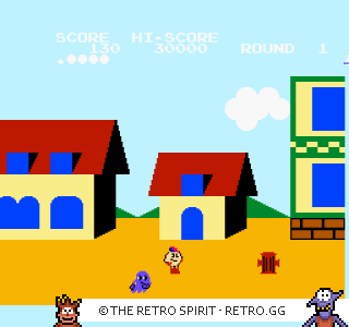 Game screenshot of Pac-Land