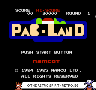 Game screenshot of Pac-Land