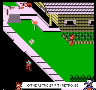 Game screenshot of Paperboy 2