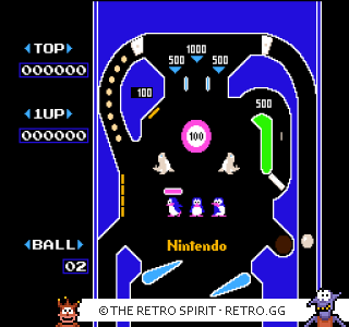 Game screenshot of Pinball