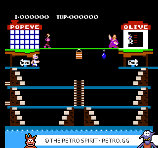 Game screenshot of Popeye