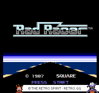 Game screenshot of Rad Racer