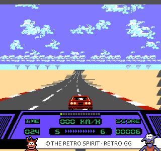 Game screenshot of Rad Racer