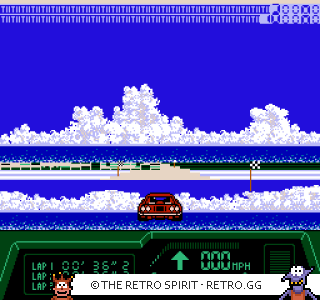 Game screenshot of Rad Racer II