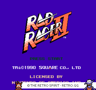 Game screenshot of Rad Racer II