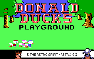 Game screenshot of Donald Duck's Playground