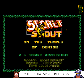 Game screenshot of Secret Scout in the Temple of Demise