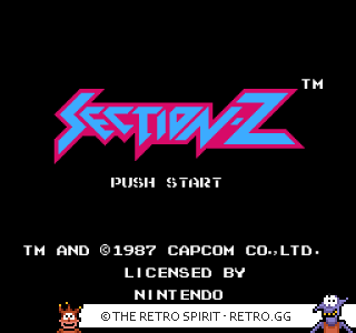 Game screenshot of Section Z