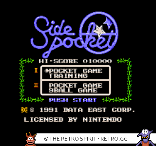 Game screenshot of Side Pocket