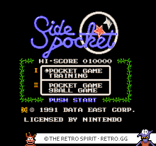 Game screenshot of Side Pocket