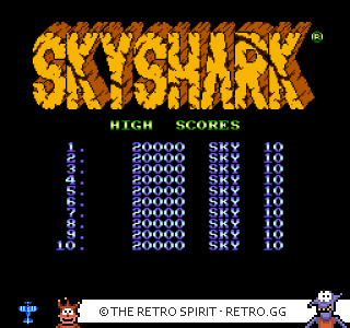 Game screenshot of Sky Shark