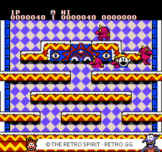 Game screenshot of Snow Brothers