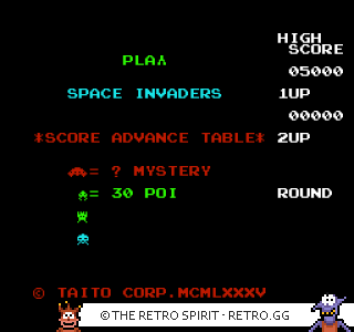 Game screenshot of Space Invaders