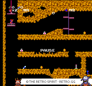 Game screenshot of Spelunker