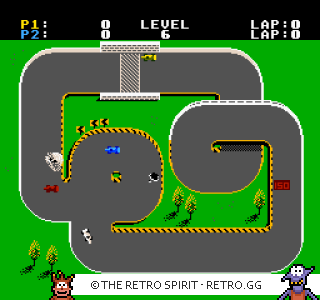 Game screenshot of Super Sprint