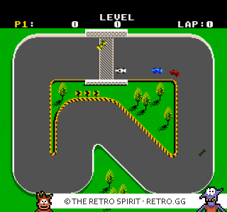 Game screenshot of Super Sprint