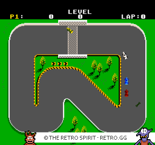 Game screenshot of Super Sprint