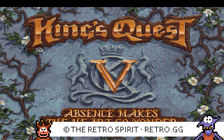 Game screenshot of King's Quest V: Absences Makes the Heart Go Yonder!