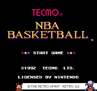 Game screenshot of Tecmo NBA Basketball