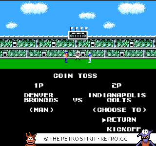 Game screenshot of Tecmo Super Bowl