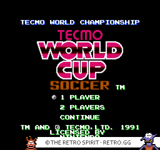 Game screenshot of Tecmo World Cup Soccer