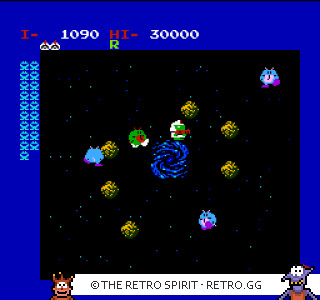 Game screenshot of Warpman