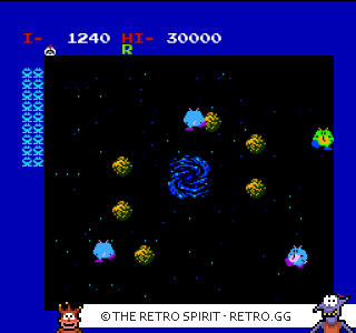 Game screenshot of Warpman