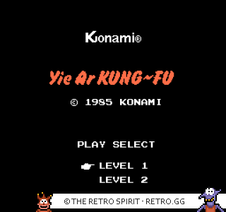 Game screenshot of Yie Ar Kung Fu