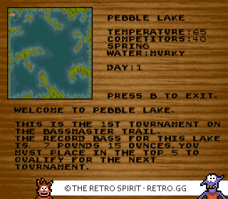 Game screenshot of Bass Masters Classic: Pro Edition