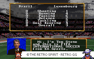 Game screenshot of FIFA International Soccer 