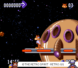 Game screenshot of Bubsy II