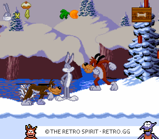 Game screenshot of Bugs Bunny Rabbit Rampage