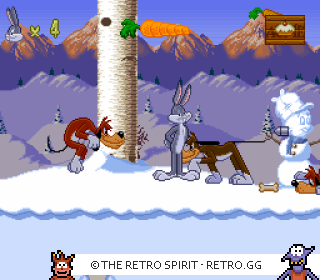 Game screenshot of Bugs Bunny Rabbit Rampage