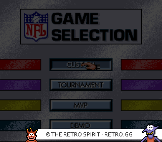 Game screenshot of CAPCOM's MVP Football