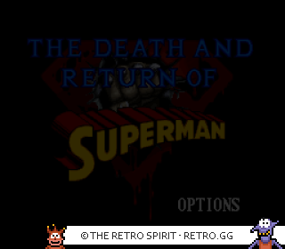 Game screenshot of The Death and Return of Superman