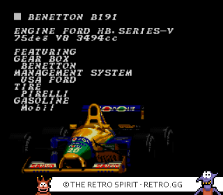 Game screenshot of F-1 Grand Prix