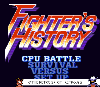 Game screenshot of Fighter's History