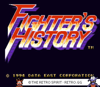 Game screenshot of Fighter's History